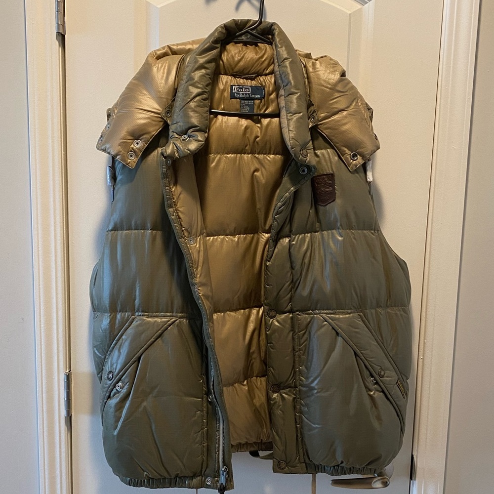 Hunter green Polo vest!